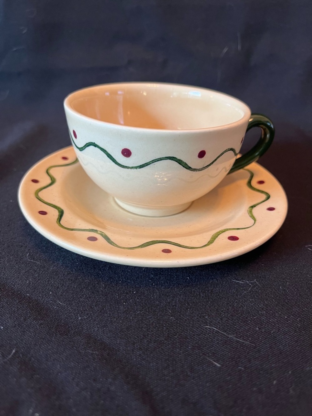 California Poppy Trail Teacup and 6inch saucer